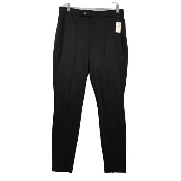 Gap High Rise Legging Pants Career Pants Size 12 Black Front Seam Ponte Knit NWT - Picture 1 of 13